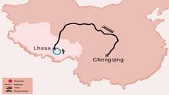 7 Days Chongqing Lhasa Tour by Train