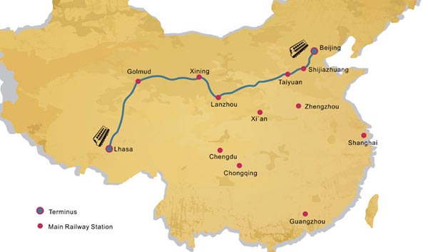 Beijing Lhasa Train Route